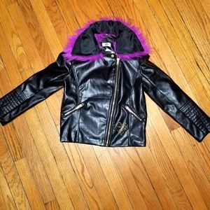Disney Descendants Faux Leather Jacket sz Med